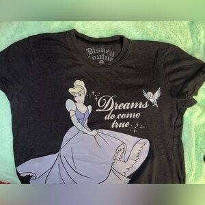 Disney Couture Dreams Come True Cinderella Baby Tee Sz S Fits XS Princess WDW